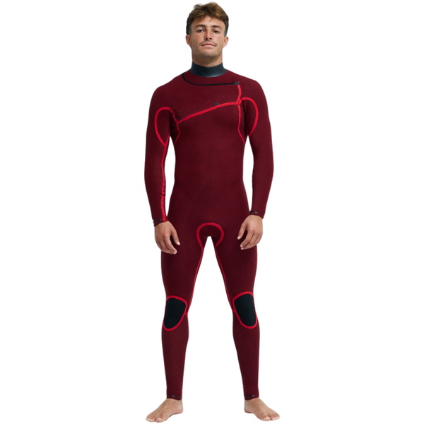 2026 Quiksilver Da Uomo Highline 5/4/3mm Chest Zip Muta EQYW103249 - Black